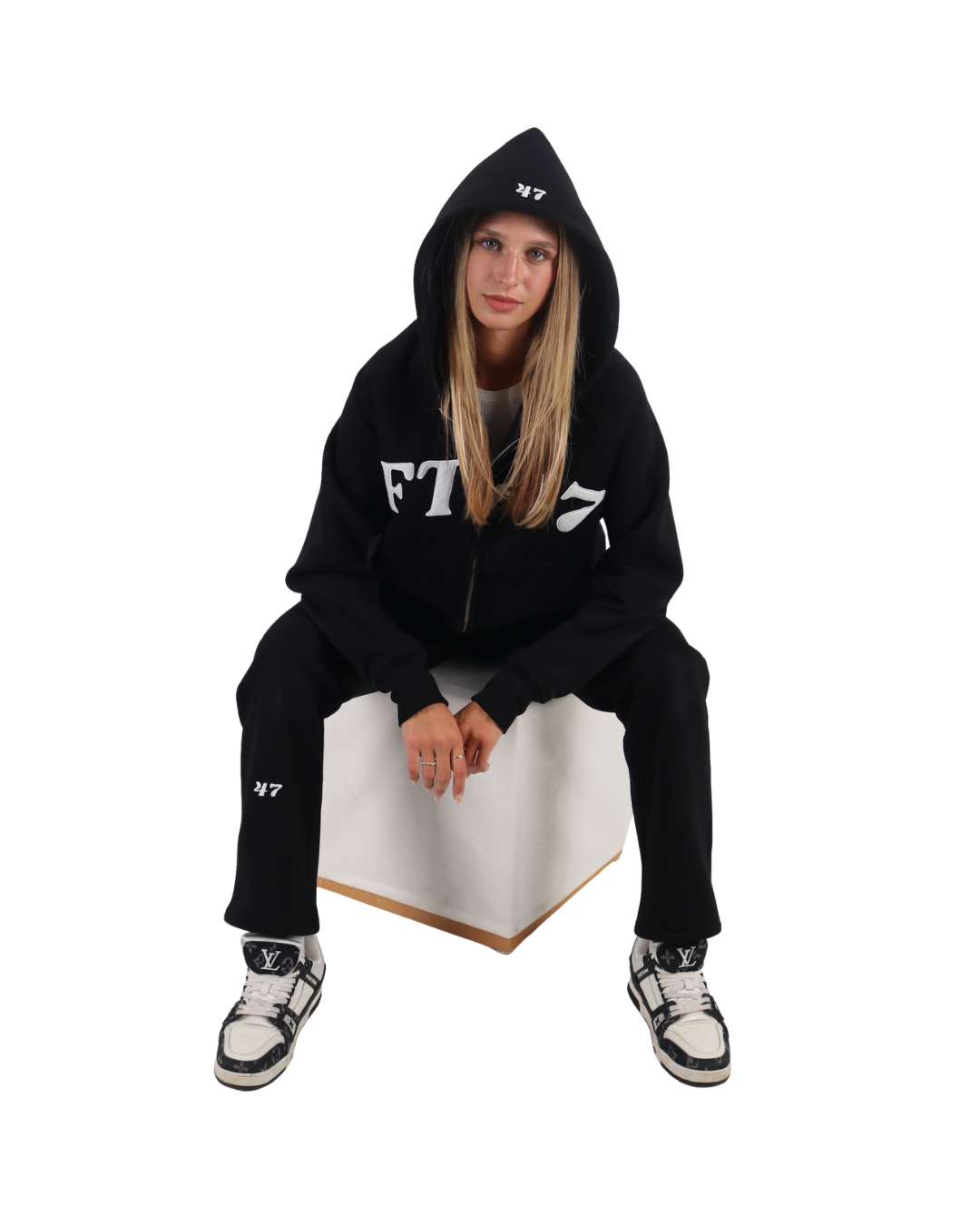 OVERSIZE BLACK ZIPPER 4THE7