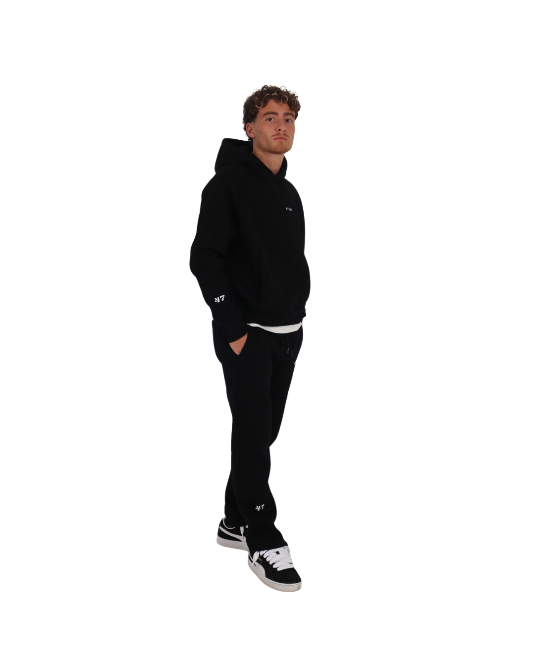 OPEN LEG JOGGER BLACK 4THE7