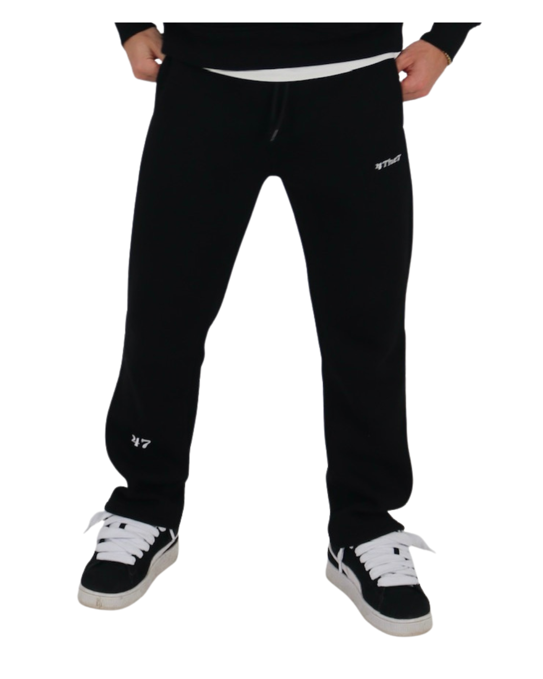 OPEN LEG JOGGER BLACK 4THE7