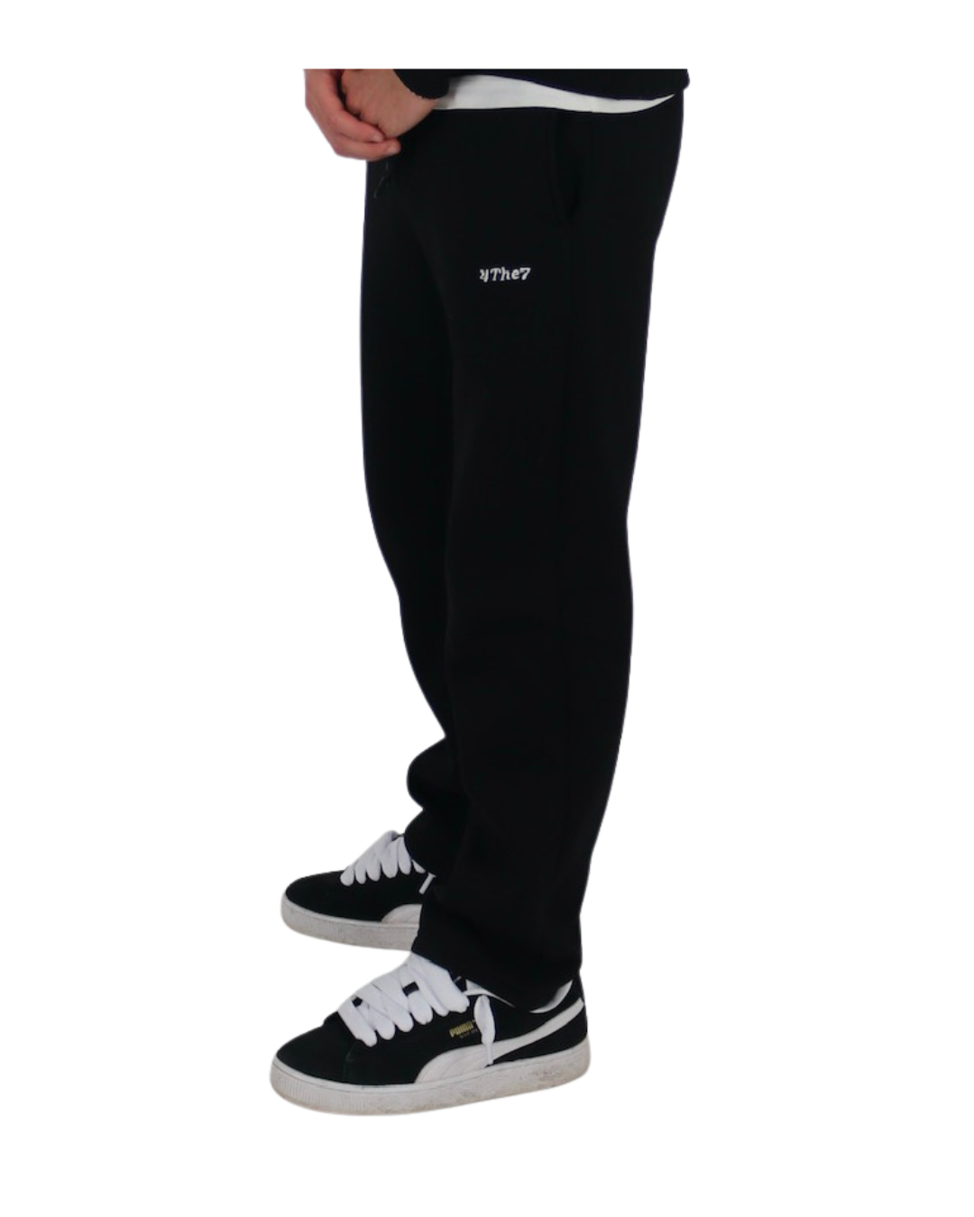 OPEN LEG JOGGER BLACK 4THE7