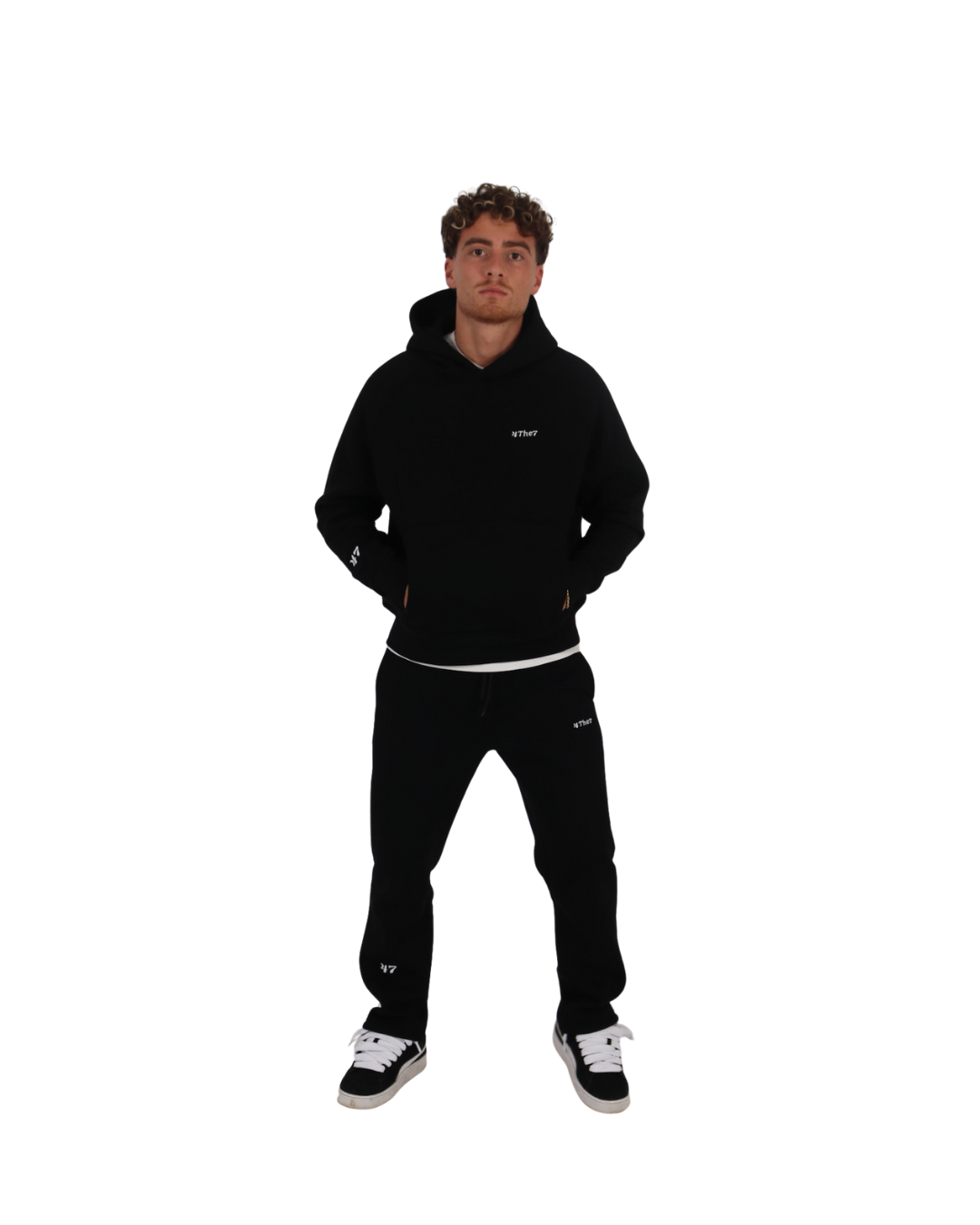 OPEN LEG JOGGER BLACK 4THE7