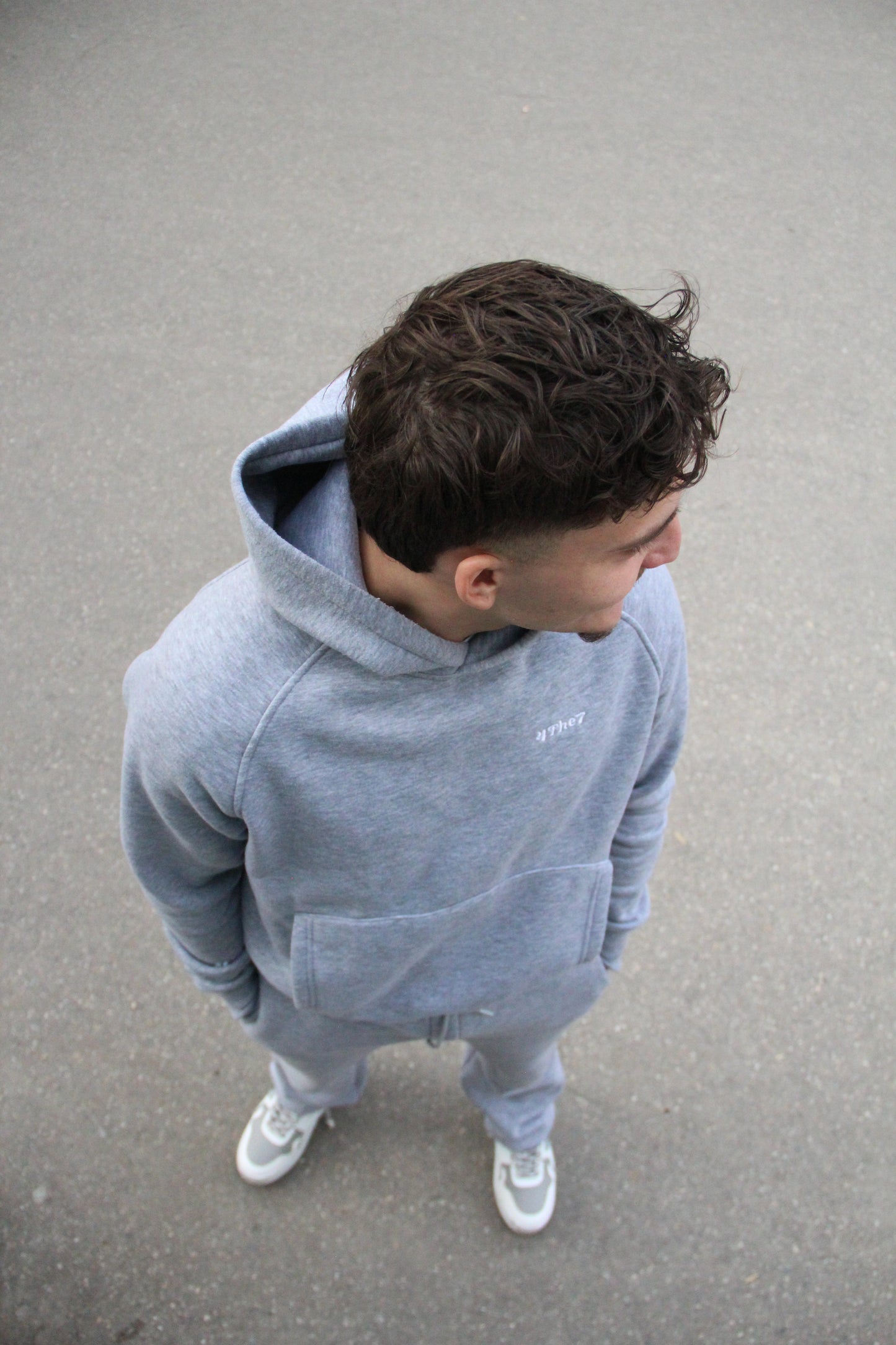 OVERSIZE GREY HOODIE 4THE7