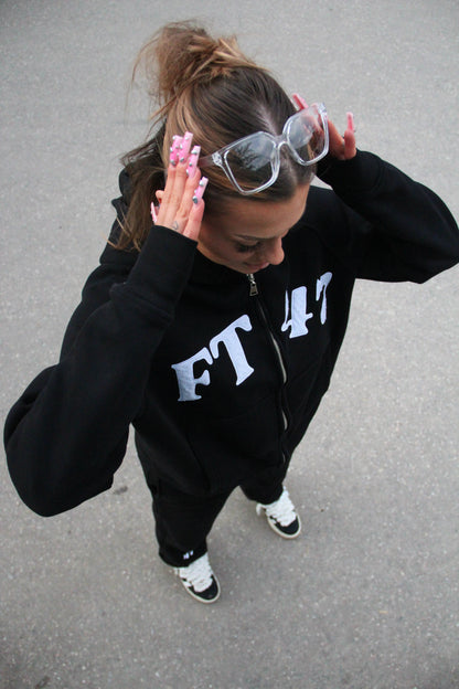 OVERSIZE BLACK ZIPPER 4THE7